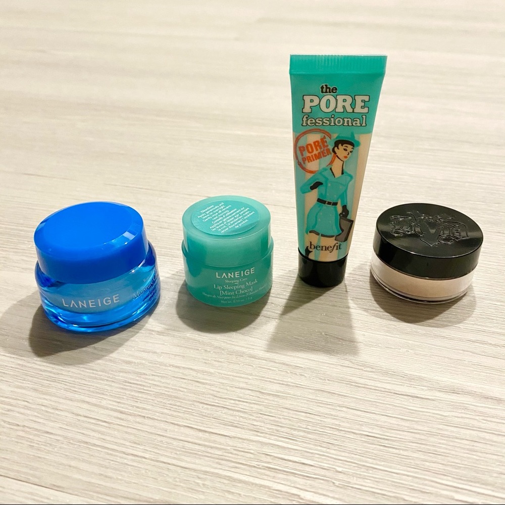 Laneige Lip—Benefit Primer—KVD Powder